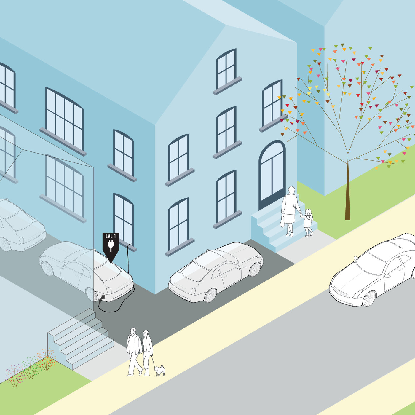 Shared Driveway Charging Scenario